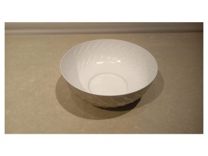 White Metal Bowl Medium – H0065