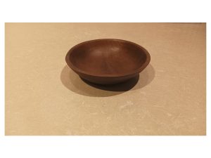 Brown Wooden Flat Bowl Small – HGC00101