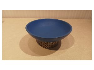 Blue Bowl With Base Big – HGC00138