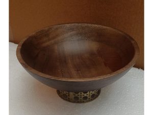 Brown Bowl With Base Small – HGC00143