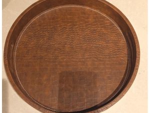 Brown Leather Tray 14