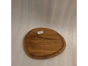 Brown Wood Oval Tray 10X8