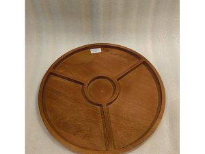 3 Partion Round Tray 14X14X1