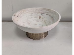 White Jali Bowl Big – HGC00361