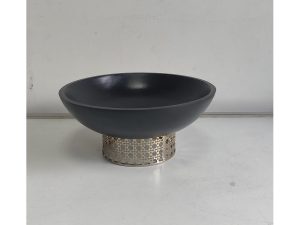 Black Bowl With Jali Base Big – HGC00381
