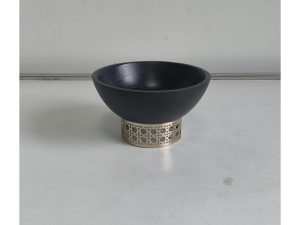 Black Bowl With Jali Base Xs – HGC00384
