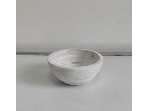 White Wooden Bowl Small – HGC00386
