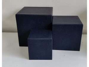 Deep Blue Leather Riser