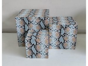 Blue Snack Print Riser