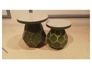 White Top With Green Base Riser