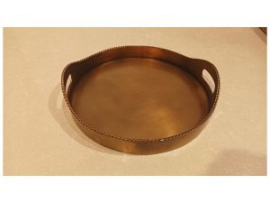 Brass Antique Round Tray 14