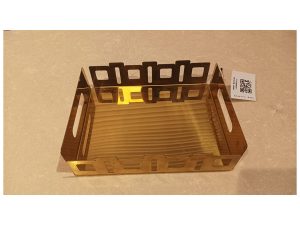 Big Khacha Chat Spoon Tray Gold