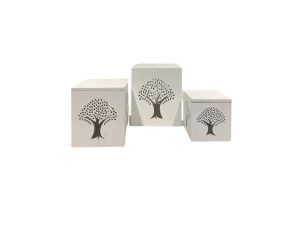 Acrylic Tree Riser Milky White
