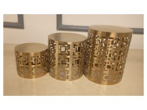 Round Gold Big Boxes Riser