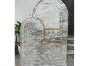 Gold Double U Display Rack