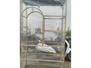 Gold Single U Display Rack