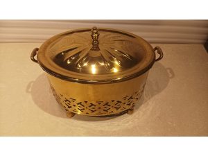 Ovel Dish Lasesr Cutting Gold