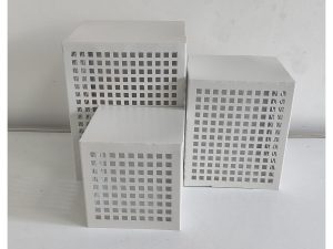 Sq Box Ms White Stop Riser