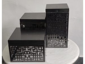 Lazercut Black 1 Top Riser