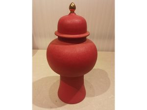 Red Round Display With Lid Big