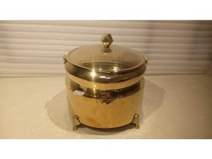 Diamond Lid Plain Round Dish