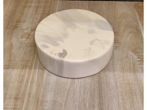 White Mdf Round 6X2 Riser