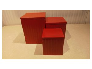 Sq Red Straight Line Riser