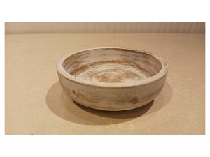 White Wood Bowl 9 Med – HMJM00279